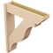 Ekena Millwork 8-in W x 34-in D x 40-in H Funston Slat Rough Cedar Woodgrain TimberThane Outlooker, Primed Tan OUTUR080X34X40FST24RCPR - alternate 6
